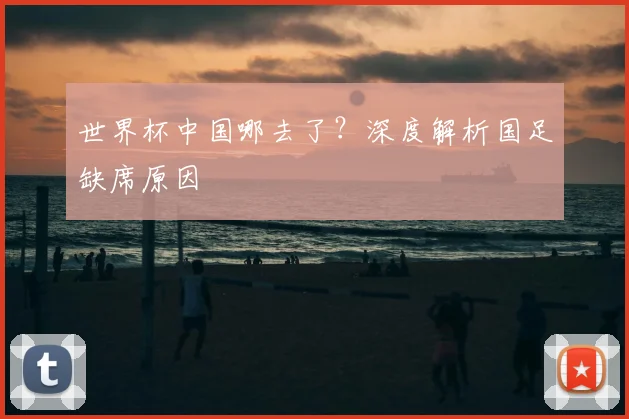 世界杯中国哪去了?深度解析国足缺席原因