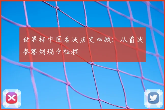 世界杯中国名次历史回顾:从首次参赛到现今征程